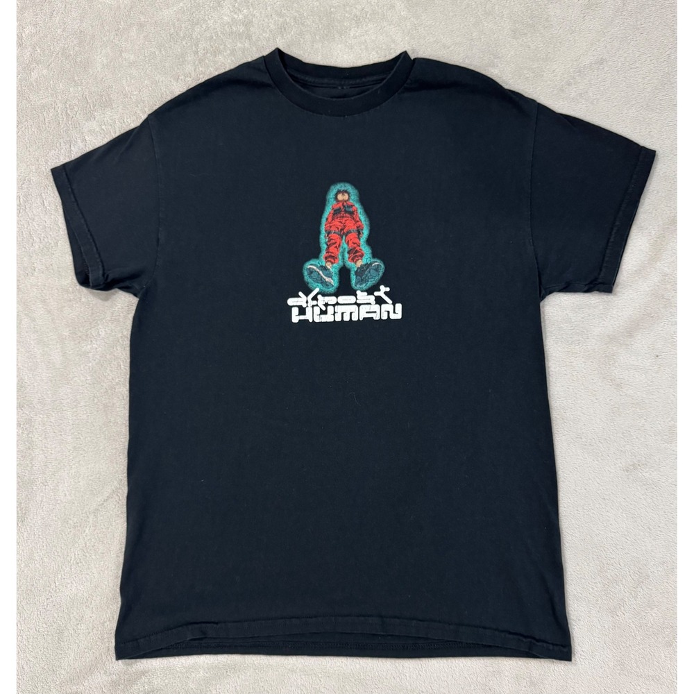 Almost Human Anime JDM Graphic T-Shirt Mens Medium Black Streetwear Tee